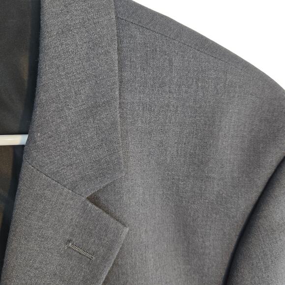 Merona Men's Blazer XL Extra Large Gray Suit Coat 2 Button Sport Jacket 46 - Picture 5 of 8